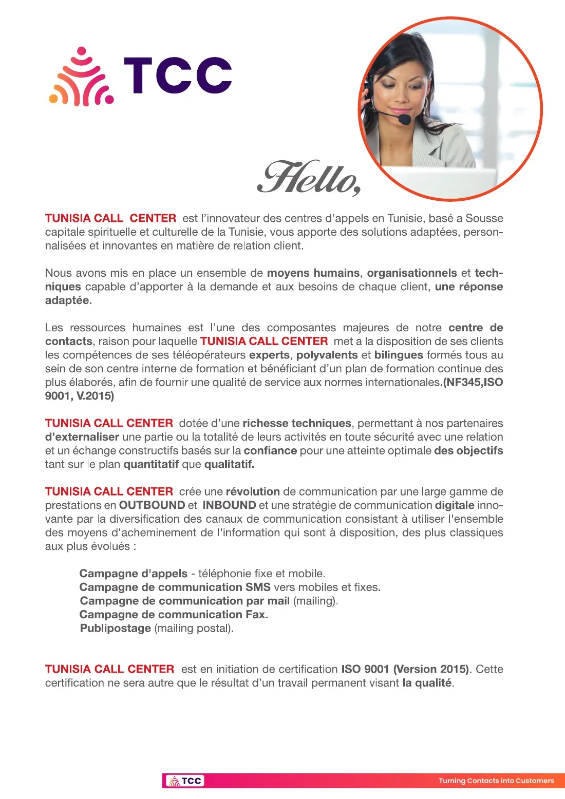Tunisia Call Center catalogue — page 2